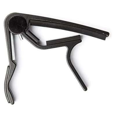 Cejilla DunlopT rigger 84 FB de color negro para guitarra acústica y eléctrica.