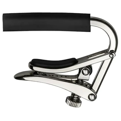 Cejilla Shubb C1 de acero cromado para guitarra acústica y eléctrica.